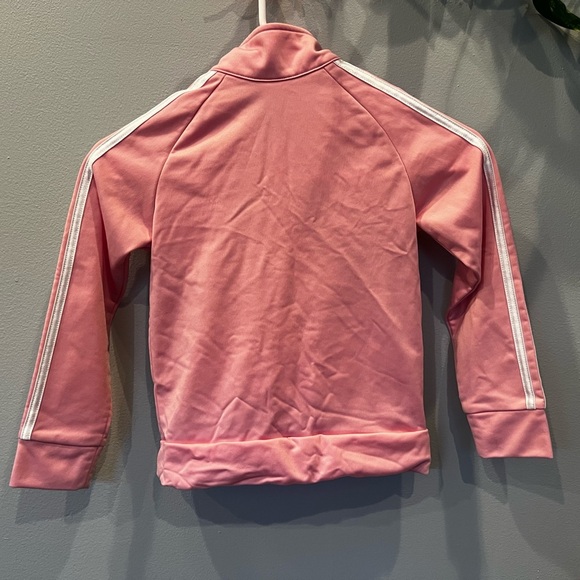 Adidas Pink Zip Front Jacket/girls size 6 - Picture 5 of 10